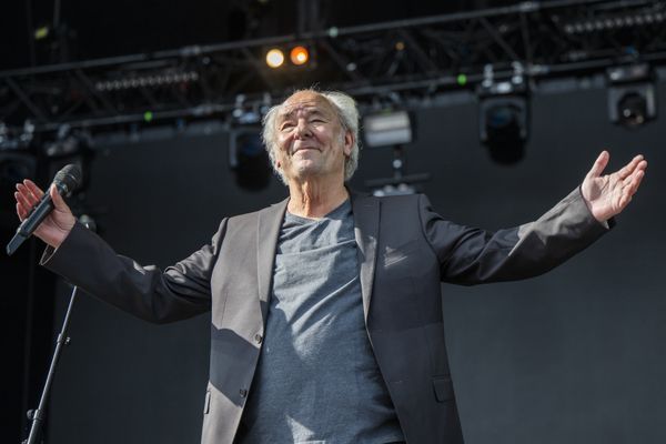 Maxime Le Forestier, ici en concert à Nyon (Suisse), le 22 juillet 2023.