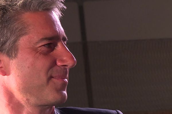 François Ruffin, le soir du second tour des Législatives, le 7 juillet 2024 à Flixecourt.