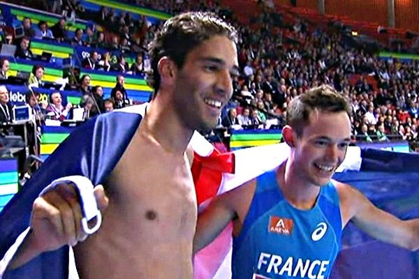 Mahiedine Mekhissi-Benabbad & Kévin Mayer (Championnats d’Europe indoor de Götebord - 2013)