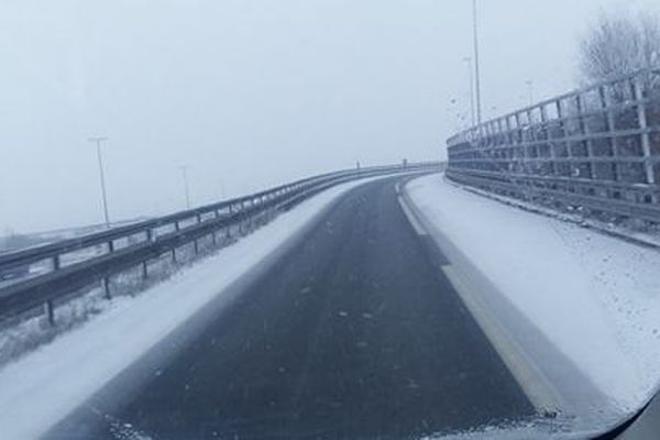 L'A1 ce mardi matin au niveau de l'échangeur avec l'A29.