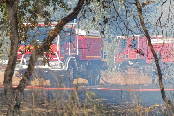 Intervention du SDIS Haute-Garonne le 8 août dernier pour un incendie sur la commune de Villaudric