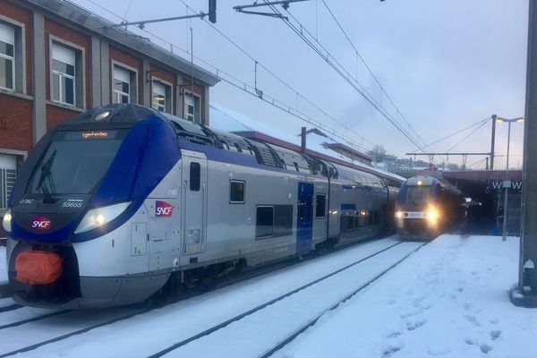 La gare de Saint-Etienne Châteaucreux, lundi 4 février 2019