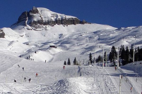 La station de Flaine. Illustration