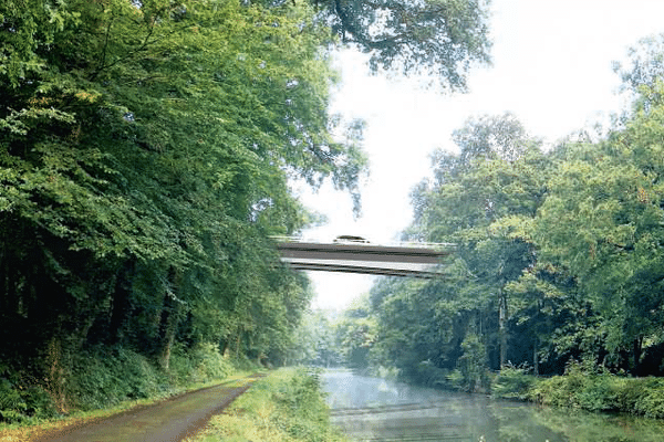 Le futur viaduc à Saint-Médard-sur-Ille mesurera 240 mètres.