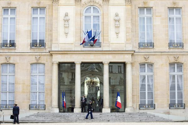 L'entrée principale du Palais de l'Elysée