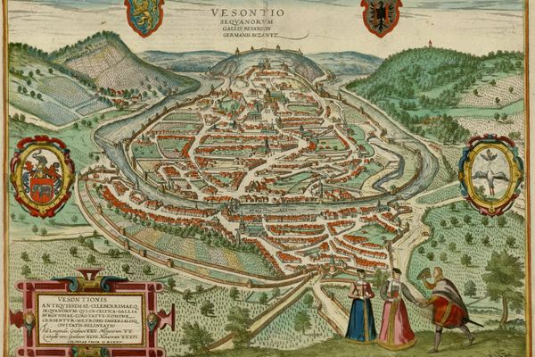 Plan de Vesontio Sequanorum, 1575.
