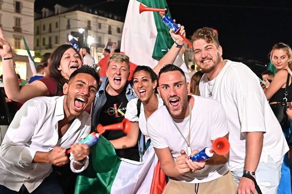 Des supporters fêtent la victoire de l'Italie. Photo d'illustration. 