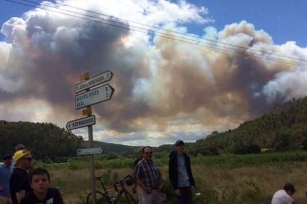 L'incendie d'Aigues-Vives dans l'Hérault