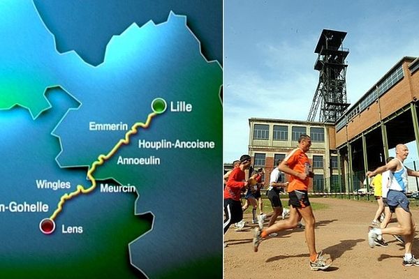 42 kilomètres entre Lille et Loos-en-Gohelle.