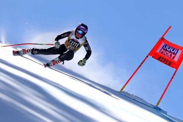 Tessa Worley à l'entraînement 