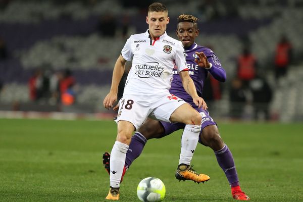 Rémi Walter, sous les couleurs de l'OGC Nice contre le TFC, le 29 novembre 2017.