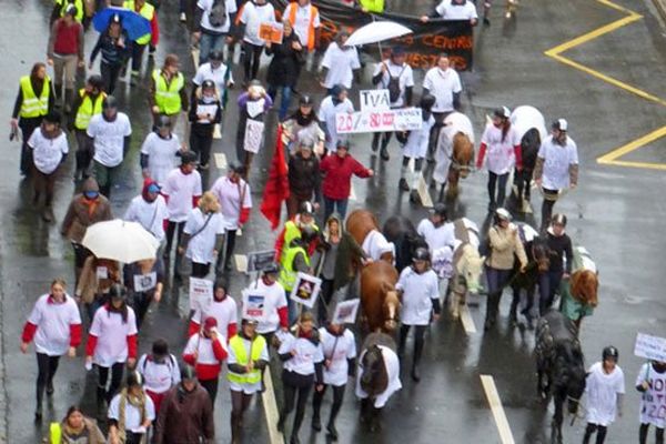 Manifestation équestre à Rouen jeudi 7 novembre