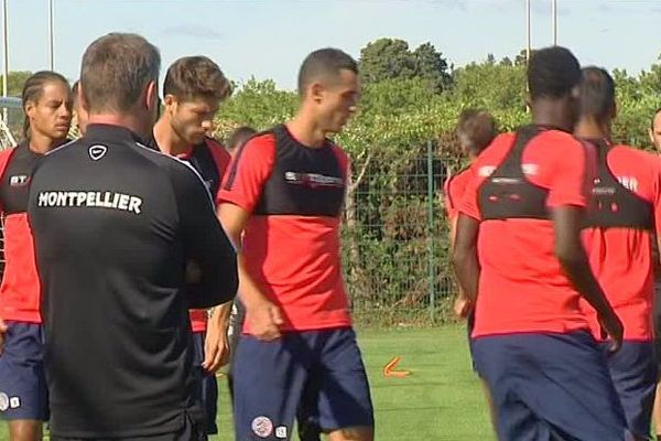 Montpellier - le MHSC à l'entraînement - août 2016.