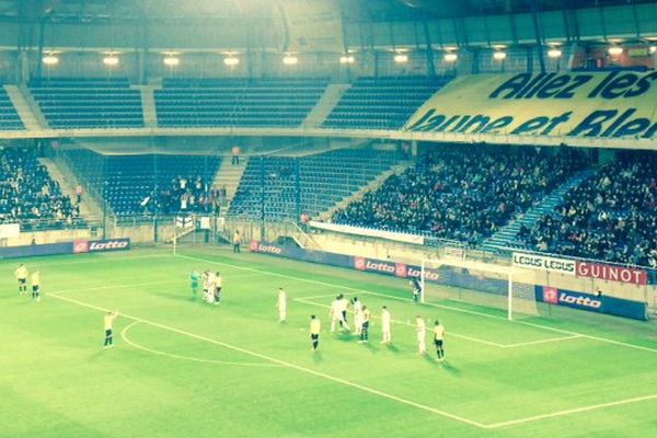 Le FCSM recevait Brest le vendredi 15 avril au stade Bonal, à Sochaux. Score final : 2-1.