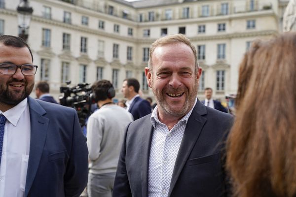 22 juin 2022. Steeve Briois, maire d'Hénin-Beaumont, à Paris.