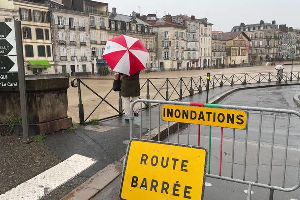 A Bayonne des débordement sont attendus aux marées hautes ce 18 octobre.