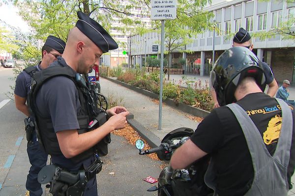 Une opération de contrôle rodéo à Roubaix ce jeudi 18 août 2022.