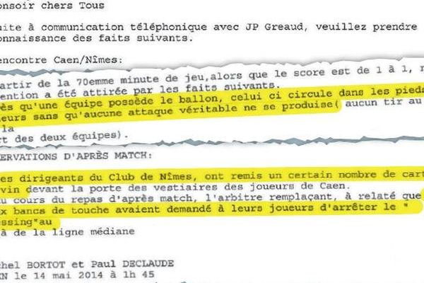 La capture du rapport faite par nos confrères du Parisien