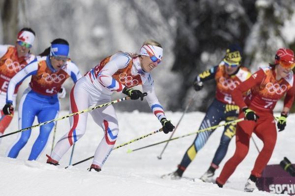 Partie 2ème du second relais, Aurore Jean n'a pas pu empêcher les favorites de la distancer. 