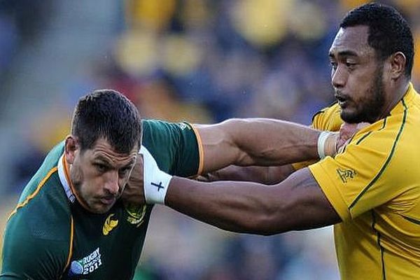 Pierre Spies (à gauche) a porté le maillot des Springboks a 53 reprises - archives