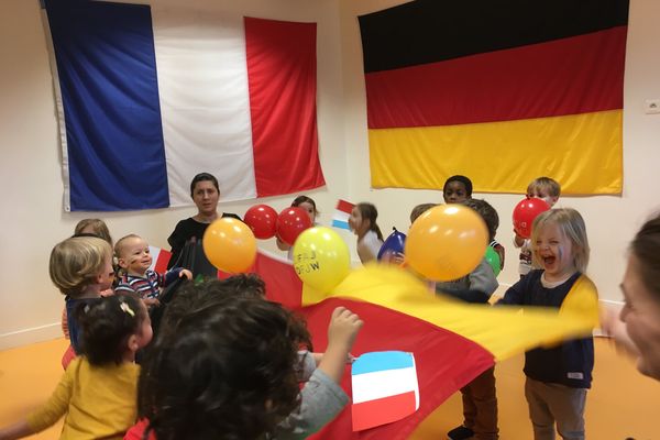 Journée franco-allemande dans une crèche de Metz