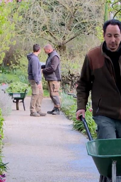 Tariq Baakil, jardinier de la Fondation Claude Monet, le vendredi 29 mars.