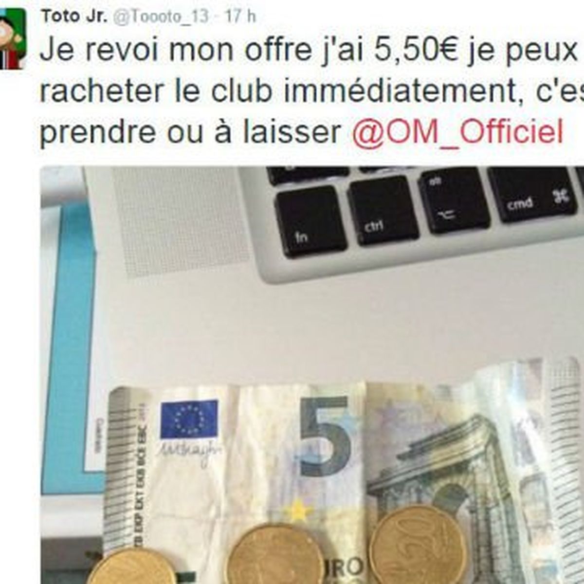 Vente De L Om Les Twittos Font Preuve D Humour