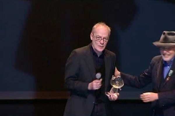 Jean-Claude Denis et Art Spiegelman à Angoulême en janvier 2012