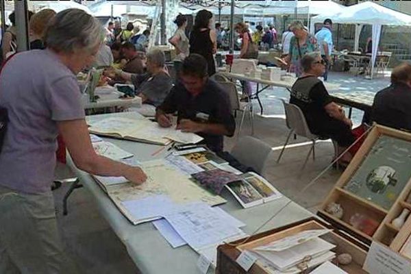 Exposition sur les carnets à la Roque d'Anthéron