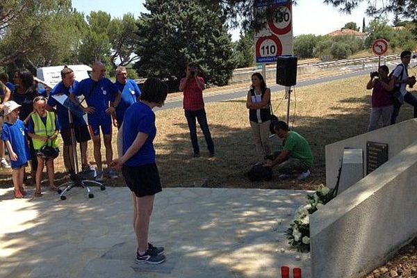 Roquemaure (Gard) - cérémonie du souvenir 20 ans après l'accident - 10 juillet 2015.