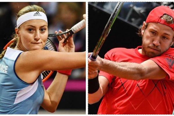 Les Nordistes Kristina Mladenovic et Lucas Pouille.