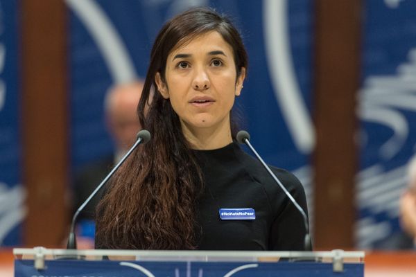 Nadia Murad au Conseil de l'Europe à Strasbourg le 10 octobre 2016