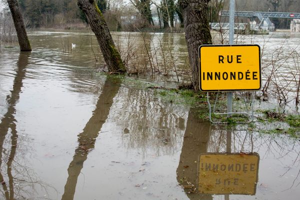 L'Oise en crue dans le Val-d'Oise, en février 2021 (illustration).