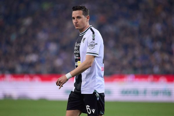 Florian Thauvin désormais sous les couleurs de l'Udinese en Italie, le 8 avril 2024.