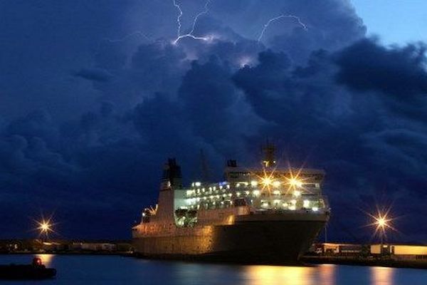 Archive : orage à Bastia. 