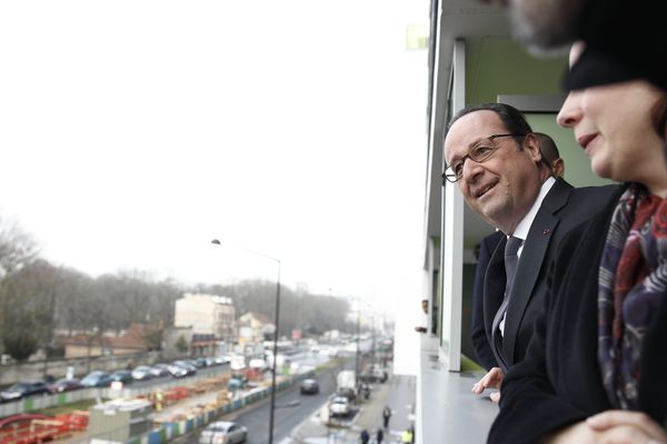 François Hollande à Ivry-sur-Seine