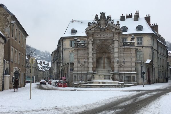 Besançon sous la neige.