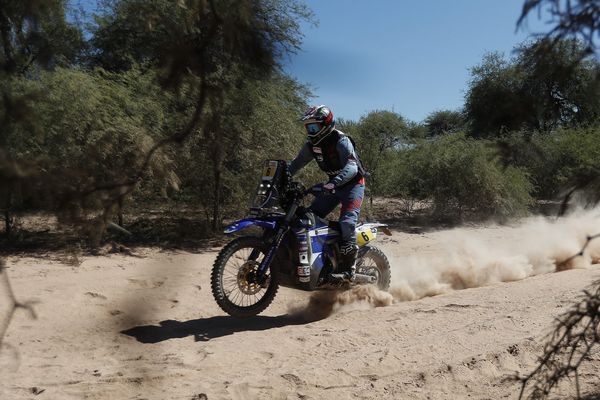 Adrien Van Beveren, mardi, sur la 2e étape du Dakar.