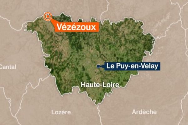 L'accident a eu lieu sur la départementale D16 dans la commune de Vézézoux