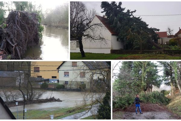 Photos prises et envoyées par les internautes de France 3 Alsace sur le passage de la tempête Eleanor.