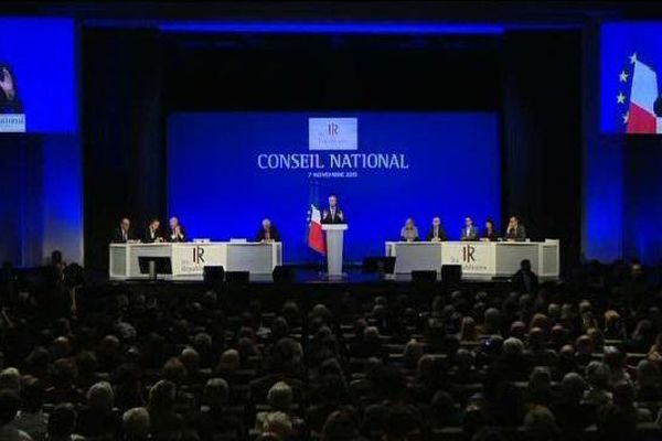 Philippe Richert devant le conseil national des Républicains le 7 novembre 2015 à Paris