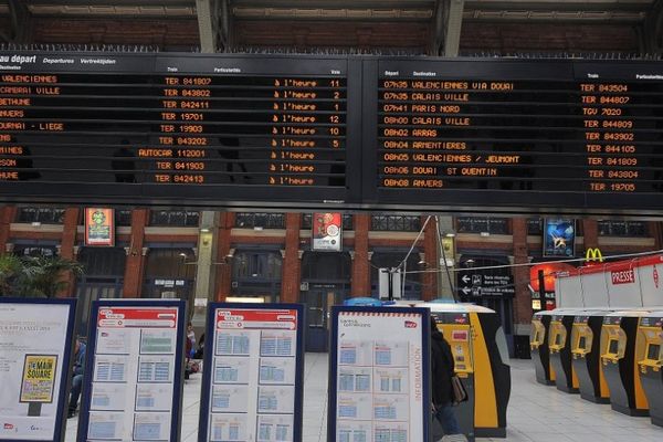 Gare Lille-Flandres lors de la grève de juin 2014