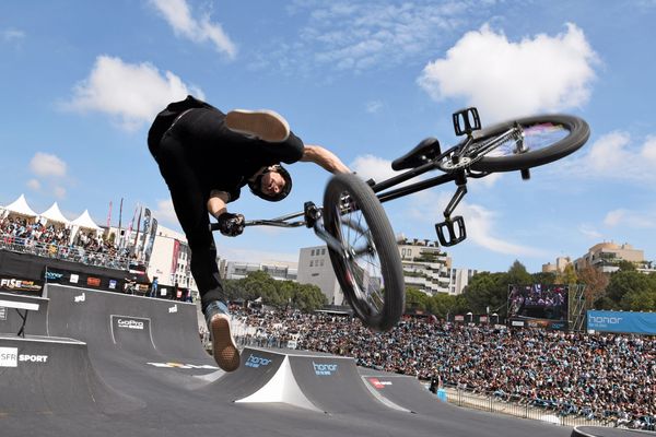 Figure BMX lors du Fise 2016 festival sports extrêmes à Montpellier