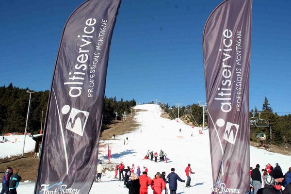 Piste de ski à Font Romeu -Illustration