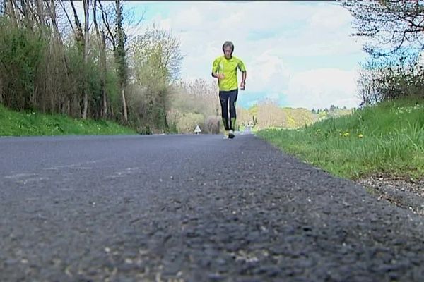 Patrick Malandain se donne 100 jours pour courir 10.000 kilomètres.