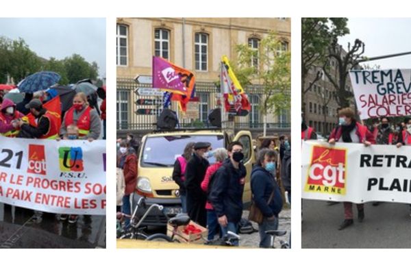 1er mai 2021 à Mulhouse, Nancy et  Reims 