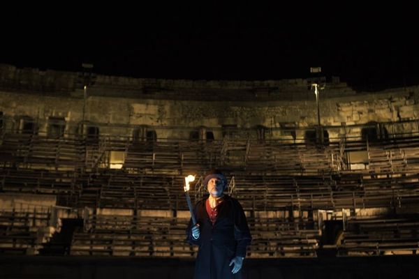 "Les nuits de Nemaus", spectacle nocturne aux arènes de Nîmes (Gard) se déroule jusqu'au 13 août. 