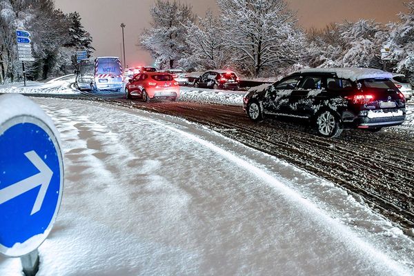 Neige le 23 janvier 2019 sur la métropole lilloise