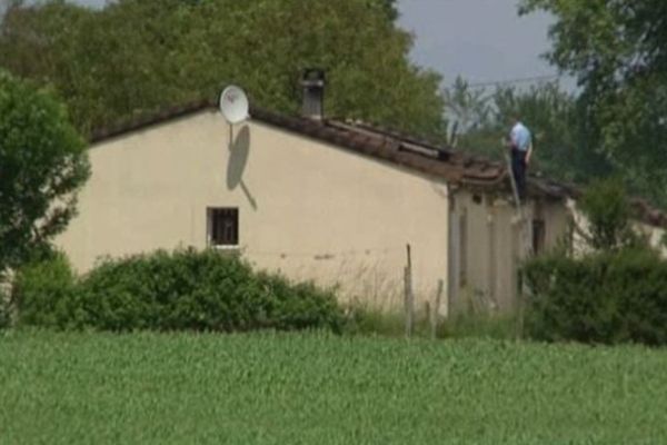 Le pavillon du couple à Sainte-Ouenne où s'est déroulé le drame.