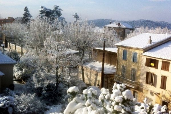 Draguignan sous la neige dimanche